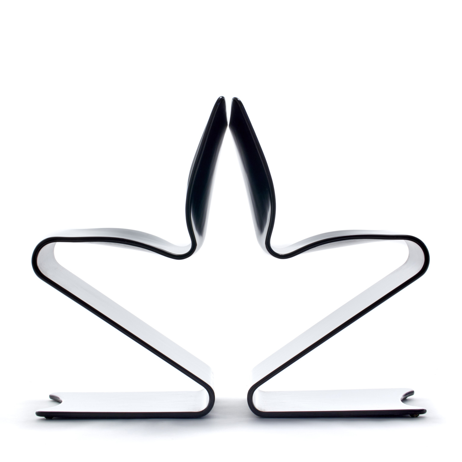 Verner Panton <br> Gruppo di 4 sedie mod. 275 S-chair, anni 60 - immagine 4