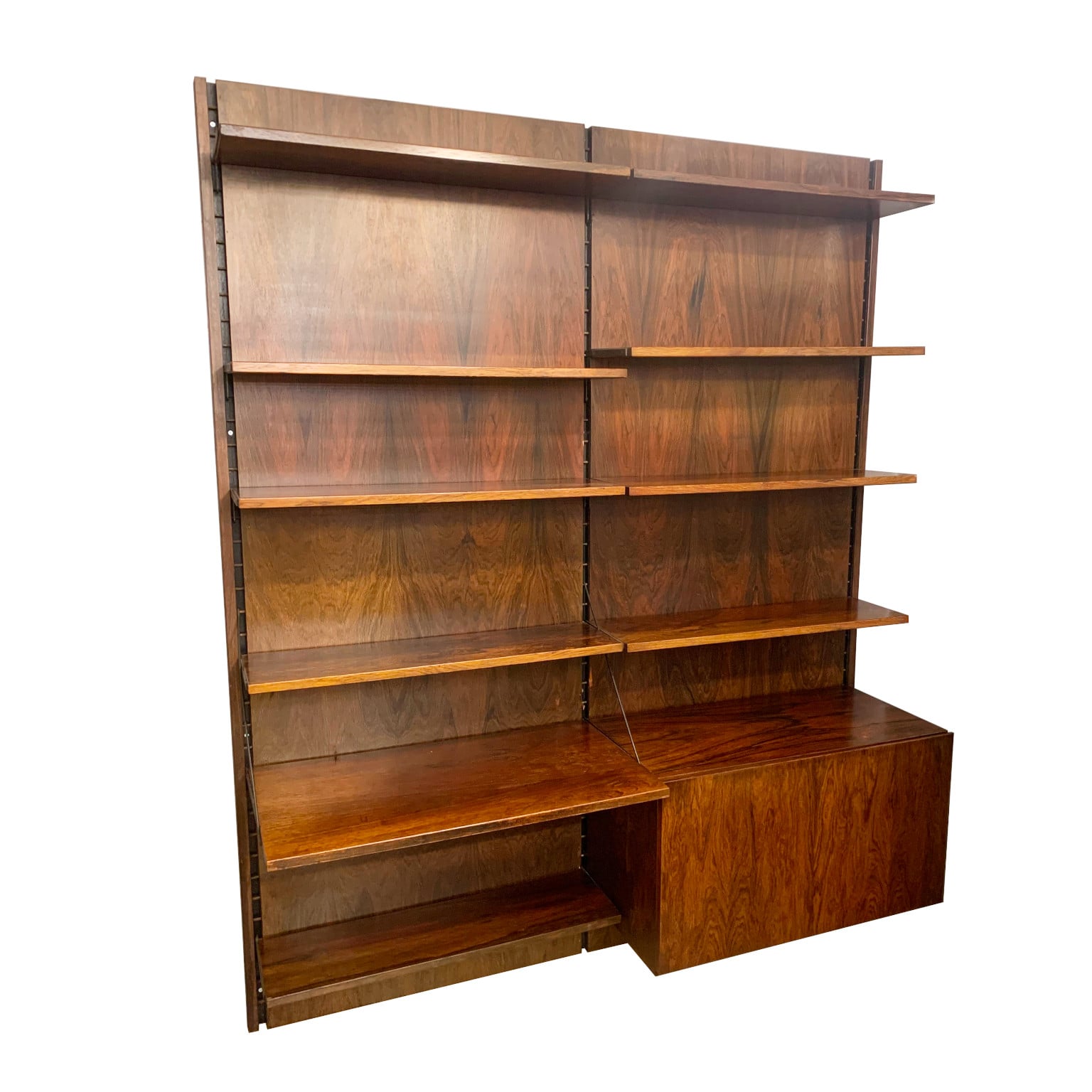 Gianfranco Frattini per Bernini <br> Parete attrezzata libreria anni 60