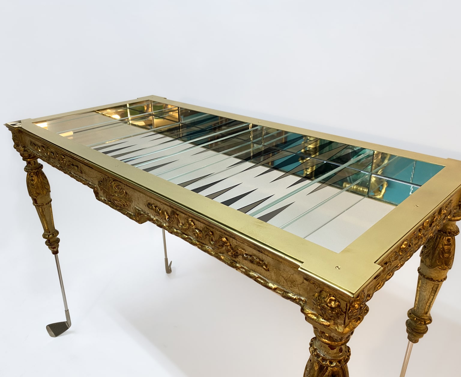 BACKGAMMON <br> Tavolino pezzo unico <br> by Giampiero Romanò - immagine 4