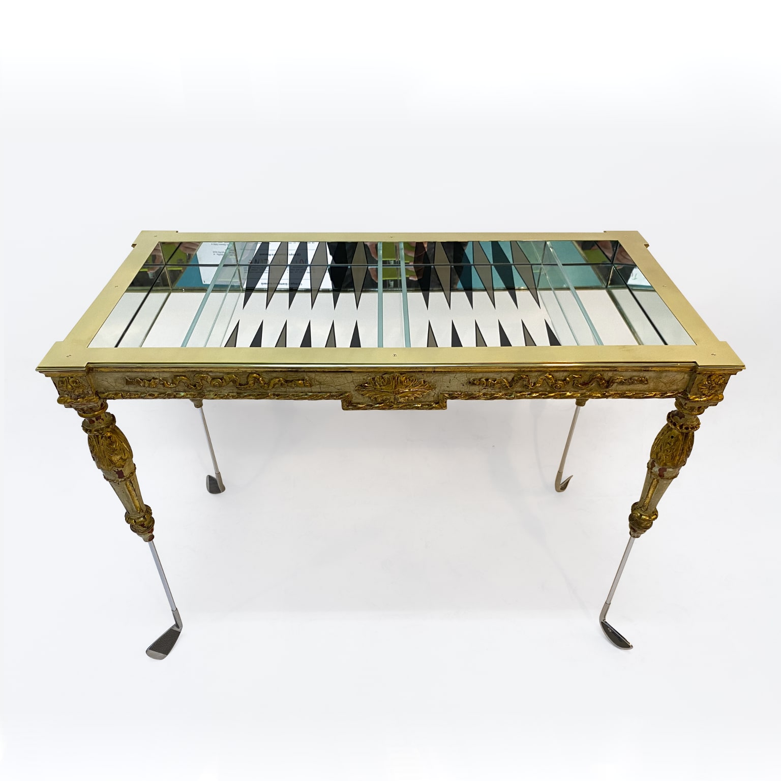 BACKGAMMON <br> Tavolino pezzo unico <br> by Giampiero Romanò