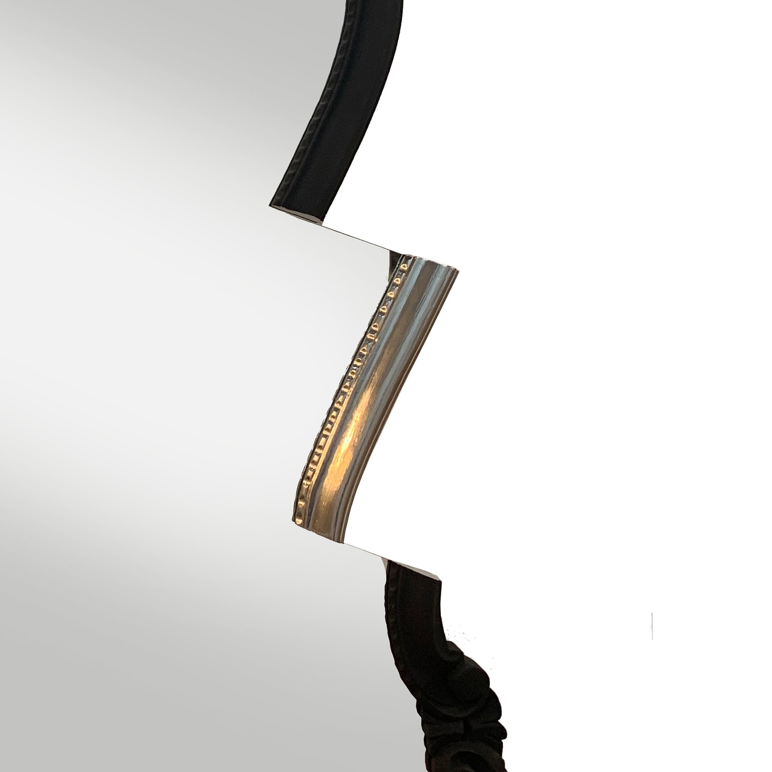 BLACK MIRROR <br> Specchiera pezzo unico <br> by Giampiero Romanò - immagine 5