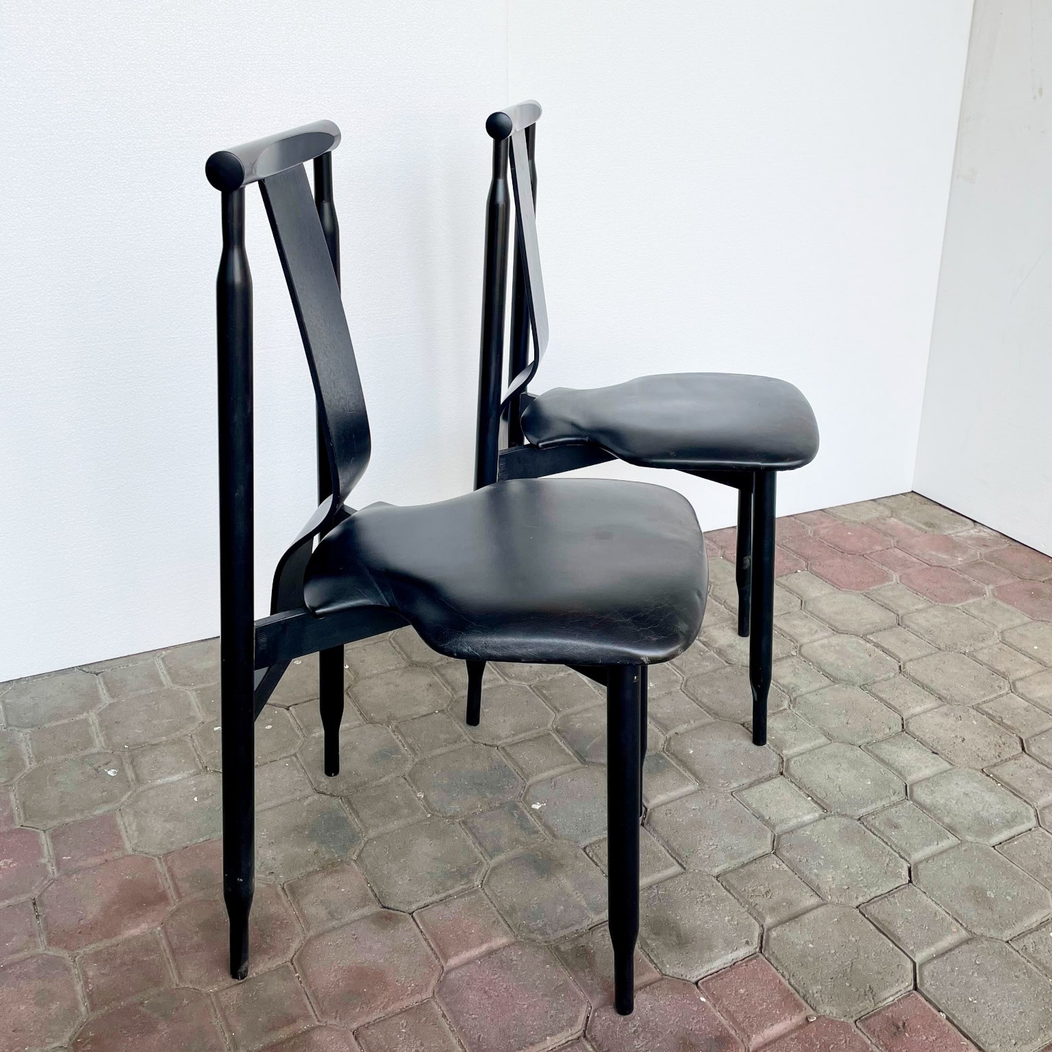 Achille e Pier Giacomo Castiglioni <br>per Gavina <br> Gruppo di 14 sedie mod. Lierna - immagine 2