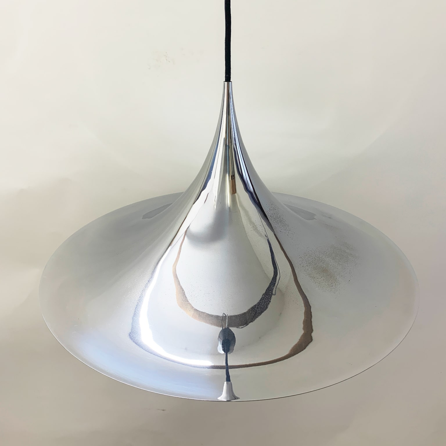 Bonderup & Thorup per Fog & Morup <br> Lampada a sospensione cromo, anni 70 - immagine 6