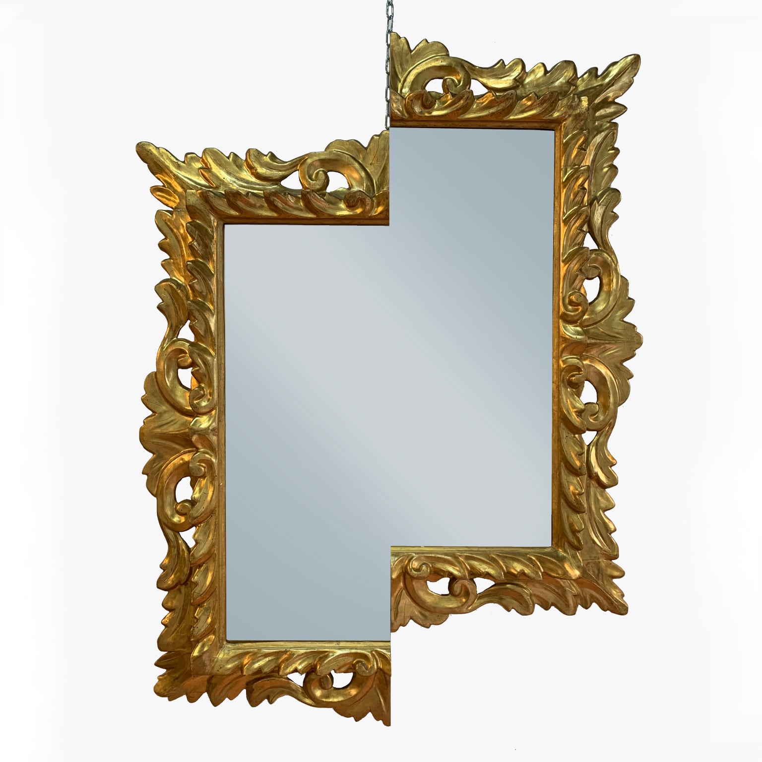 THE TWINS <br> Specchiera pezzo unico <br> by Giampiero Romanò - immagine 2