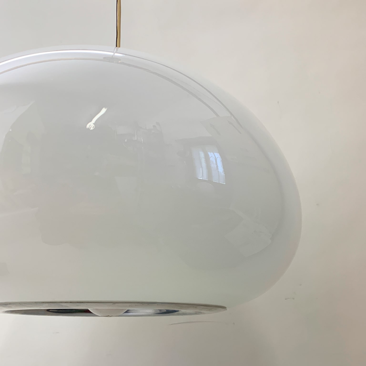 Achille e Piergiacomo Castiglioni per Flos <br> Lampada a sospensione mod. Black & White, 1965 - immagine 8