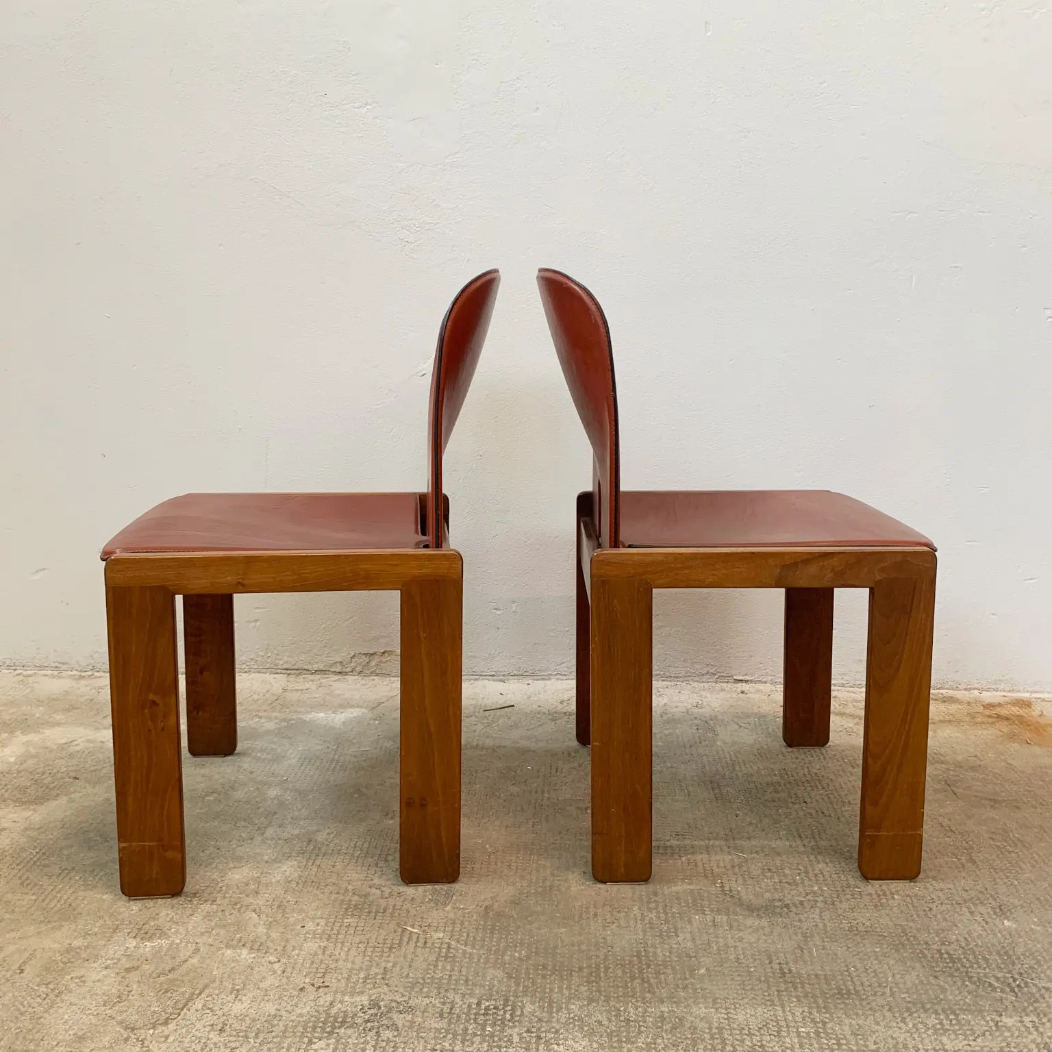 Afra e Tobia Scarpa per Cassina <br> Gruppo di 6 sedie mod. 121, 1965 - immagine 7
