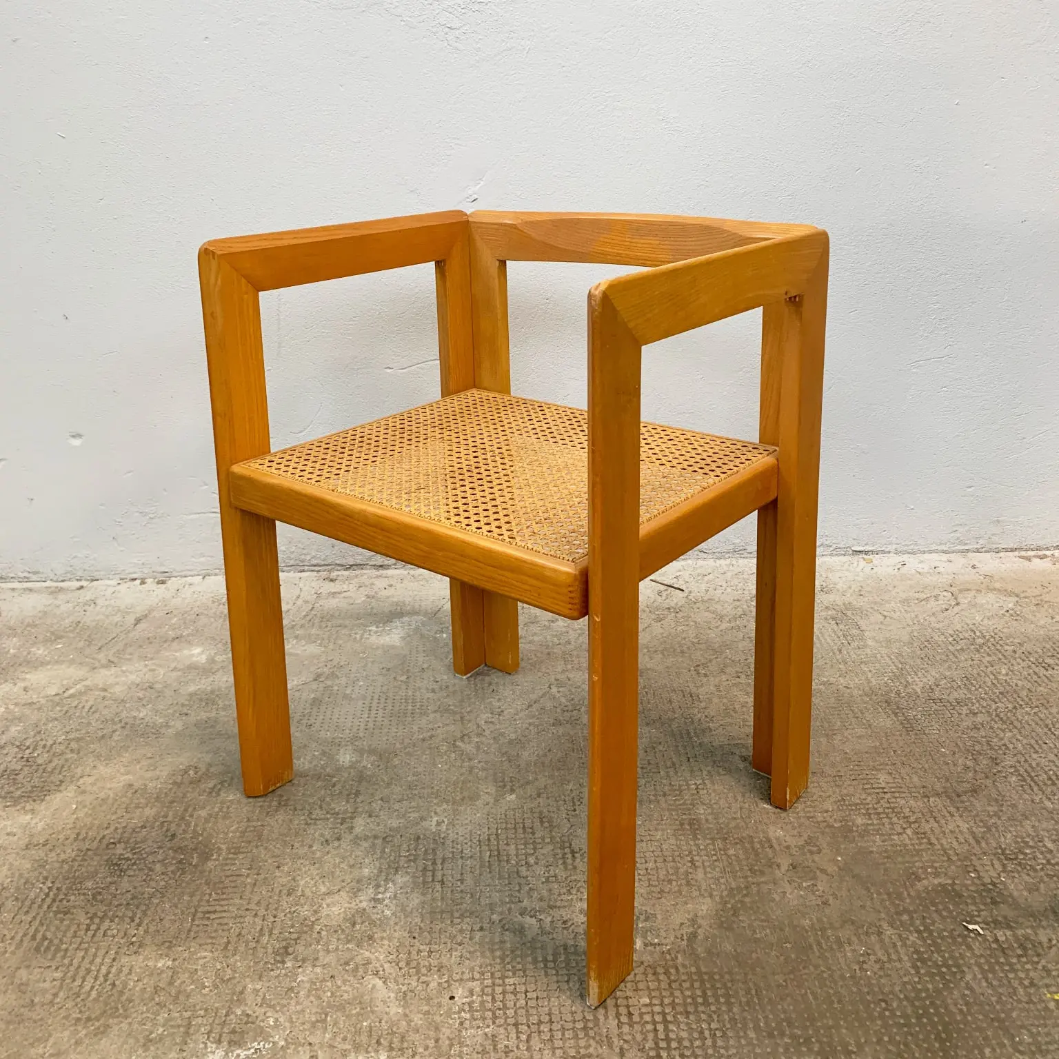Derk Jan De Vries per Maisa <br> Gruppo di 4 sedie in legno di rovere, anni 70 - immagine 4