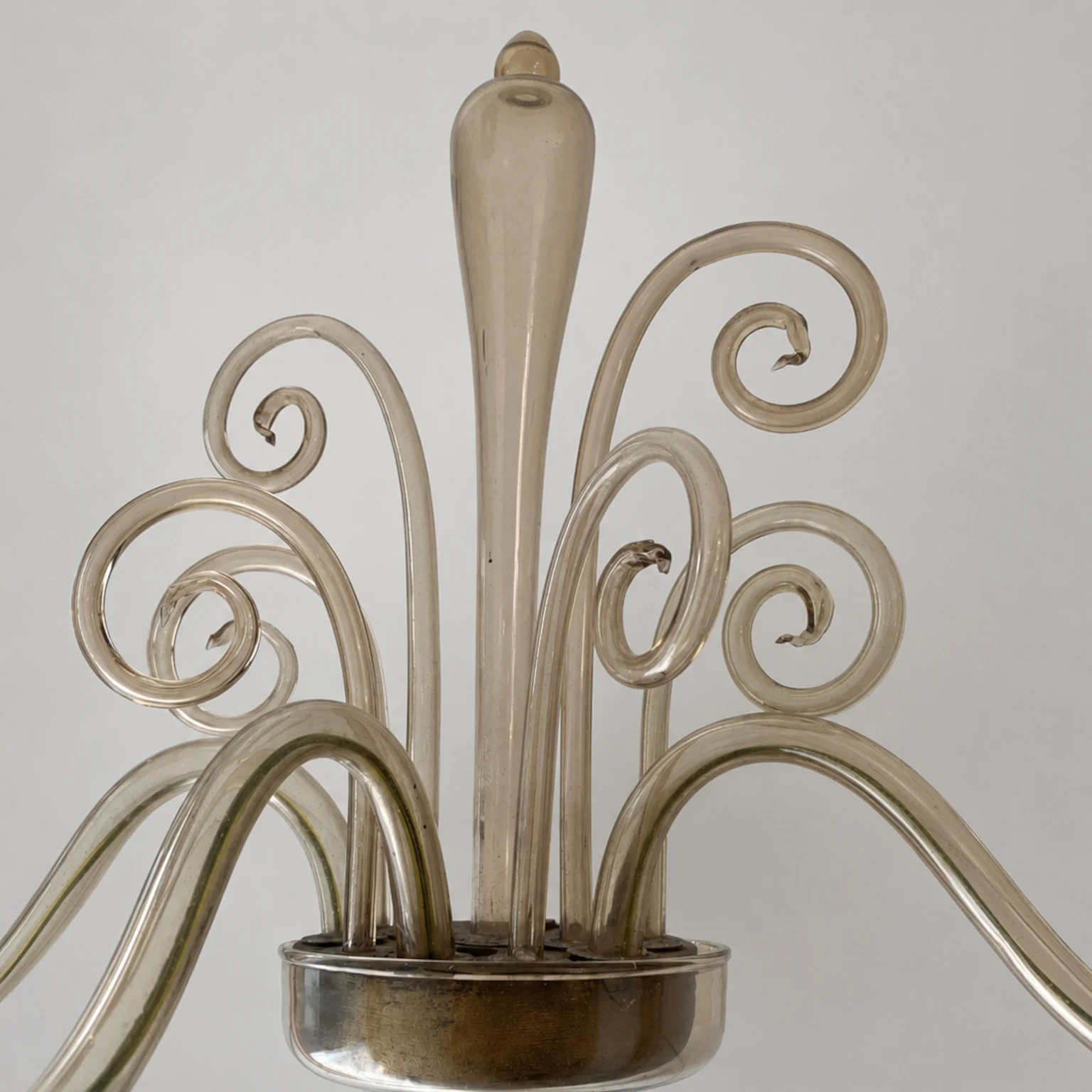 Coppia di applique in vetro ambrato <br> Murano, anni 60 - immagine 3